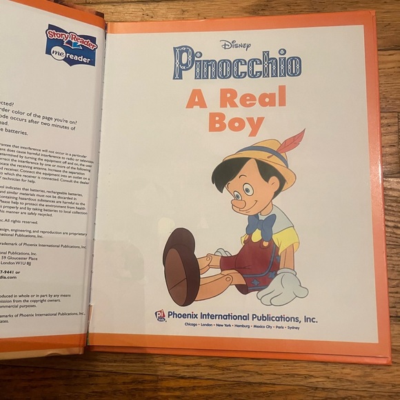 Disney Pinocchio A Real Boy Story Reader Me Reader Disney Books Reading Story - Picture 2 of 5
